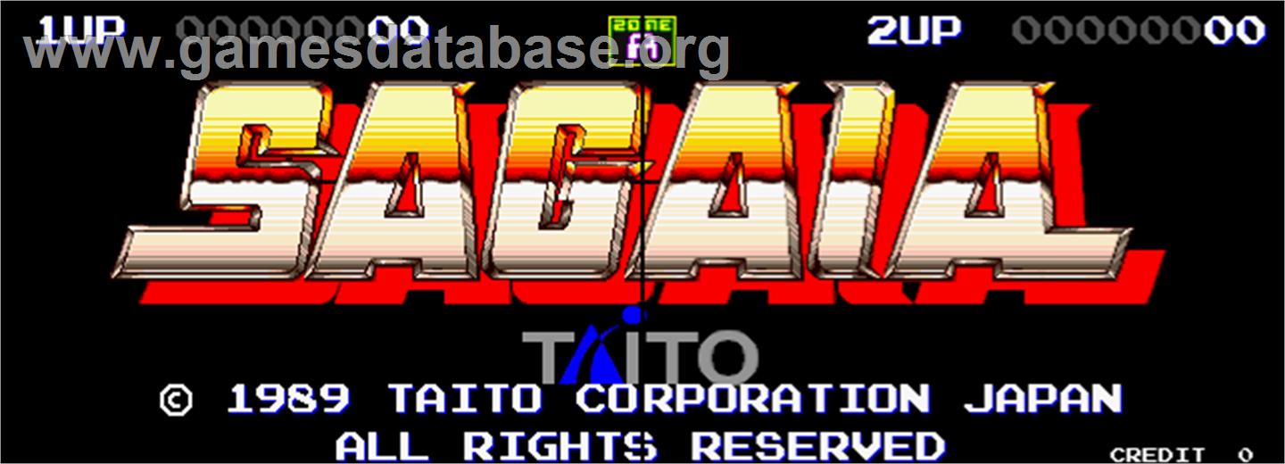 Sagaia - Arcade - Artwork - Title Screen