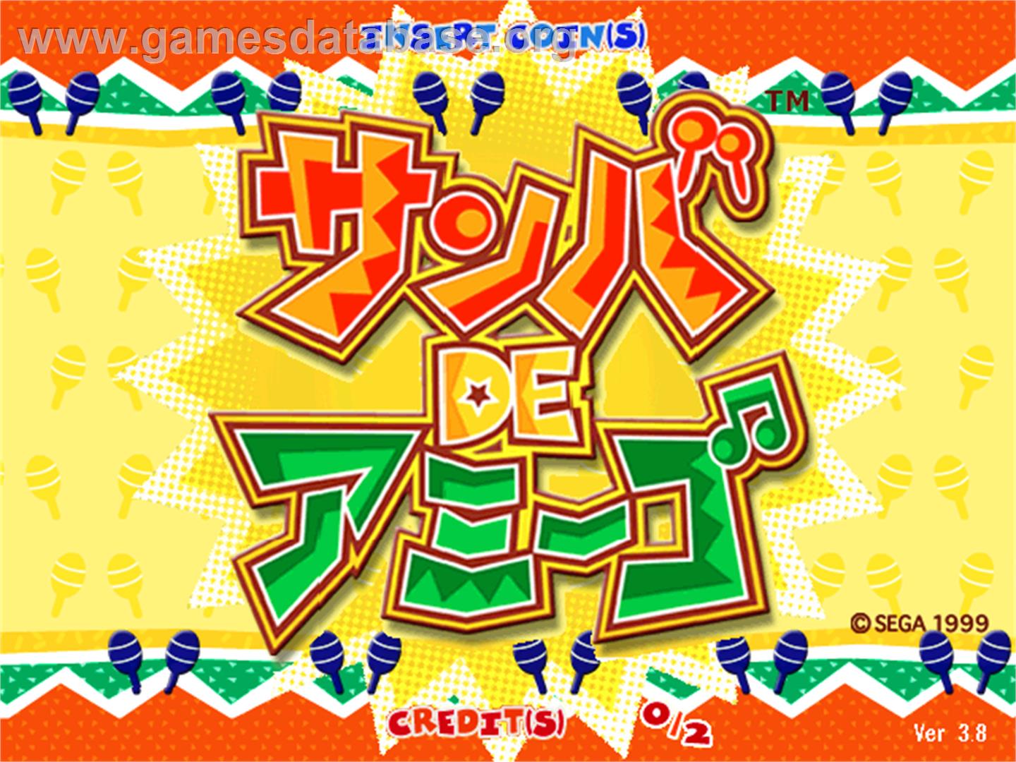 Samba De Amigo - Arcade - Artwork - Title Screen