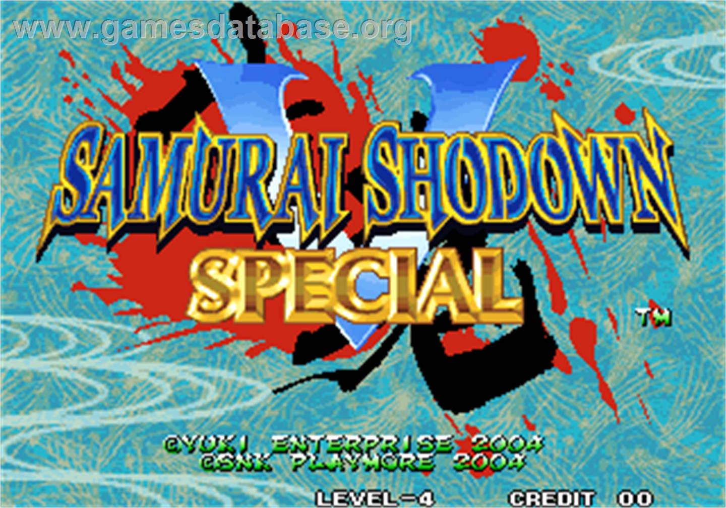 Samurai Shodown V Special / Samurai Spirits Zero Special - Arcade - Artwork - Title Screen