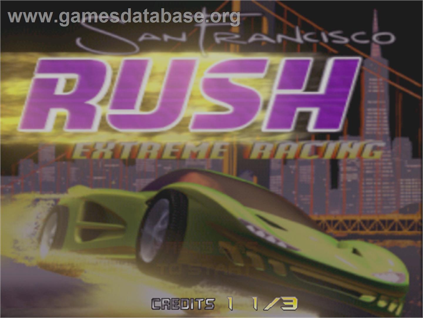 San Francisco Rush - Arcade - Artwork - Title Screen