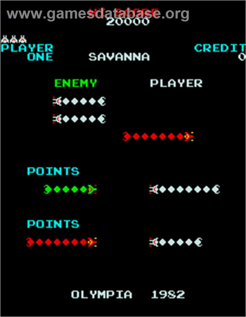 Savanna - Arcade - Artwork - Title Screen