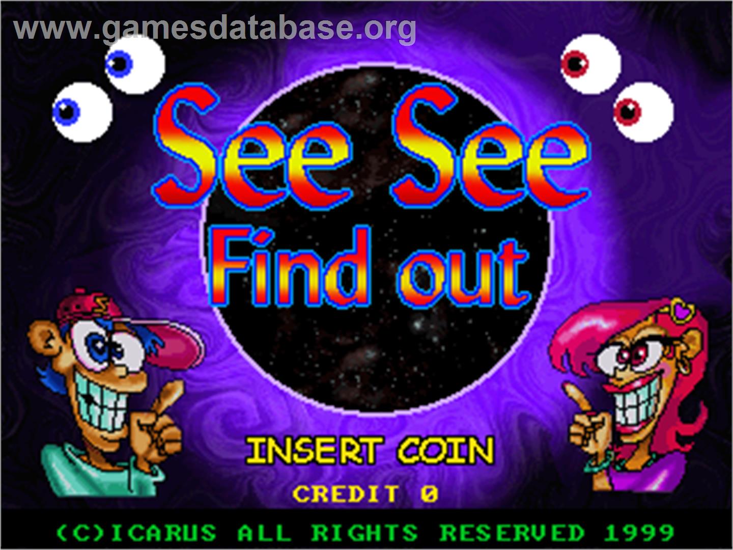 See See Find Out - Arcade - Artwork - Title Screen