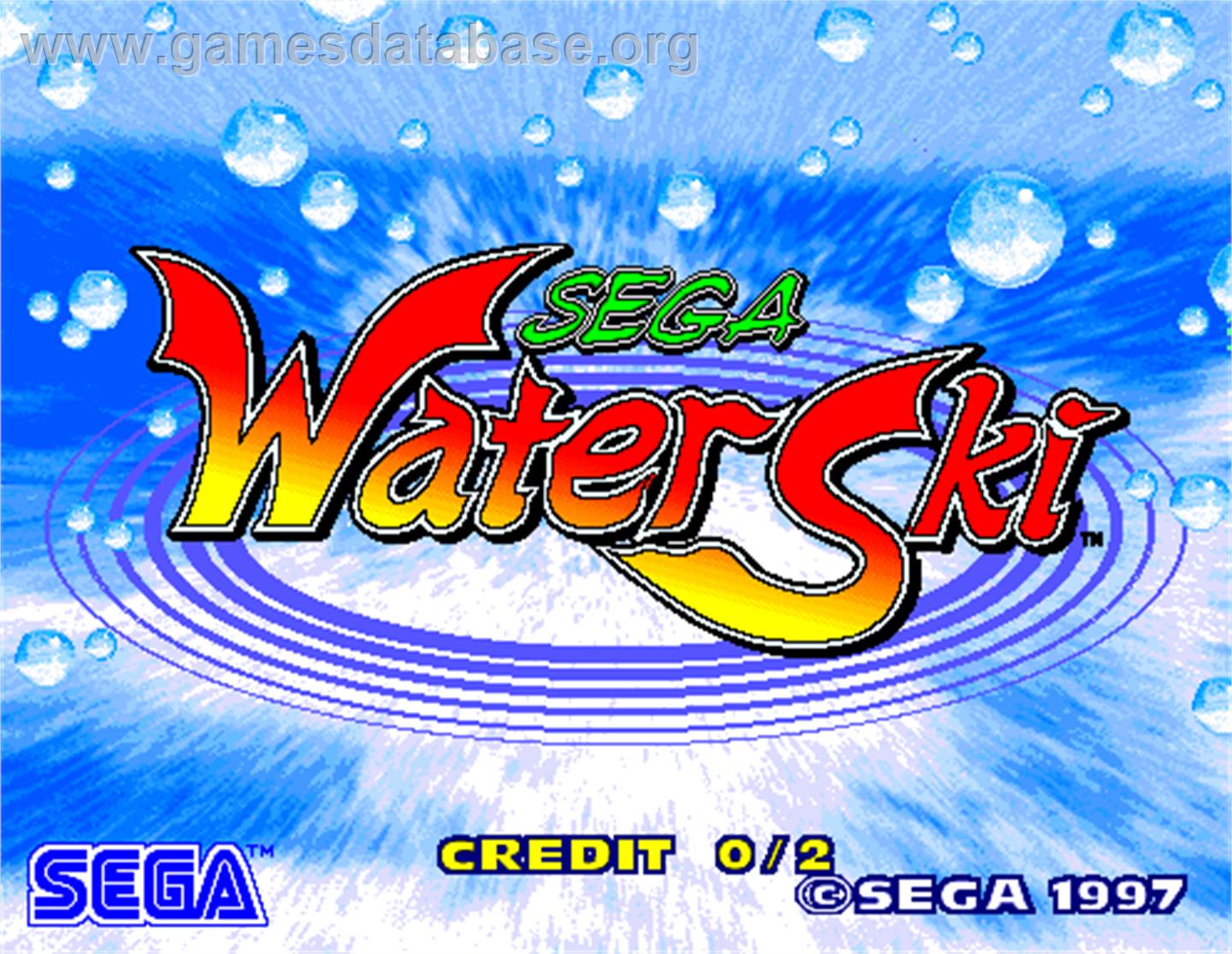 Sega Water Ski - Arcade - Artwork - Title Screen