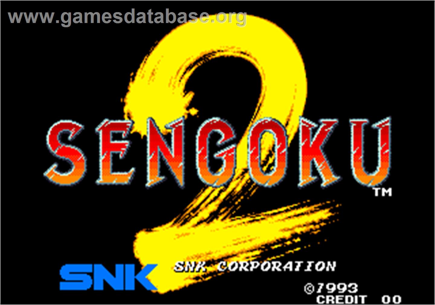 Sengoku 2 / Sengoku Denshou 2 - Arcade - Artwork - Title Screen
