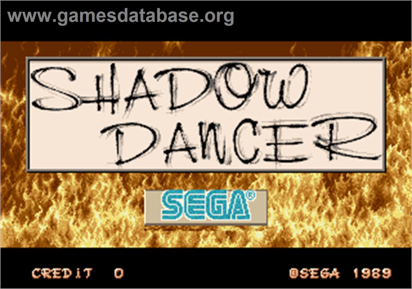Shadow Dancer - Arcade - Artwork - Title Screen