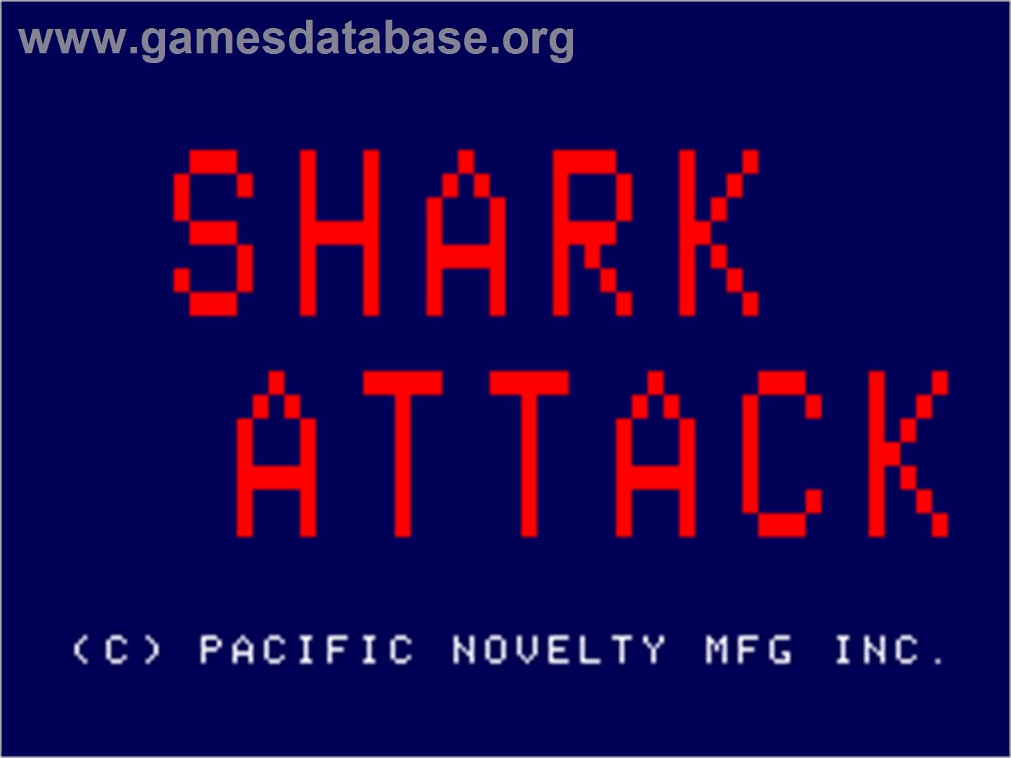Shark Attack - Arcade - Artwork - Title Screen