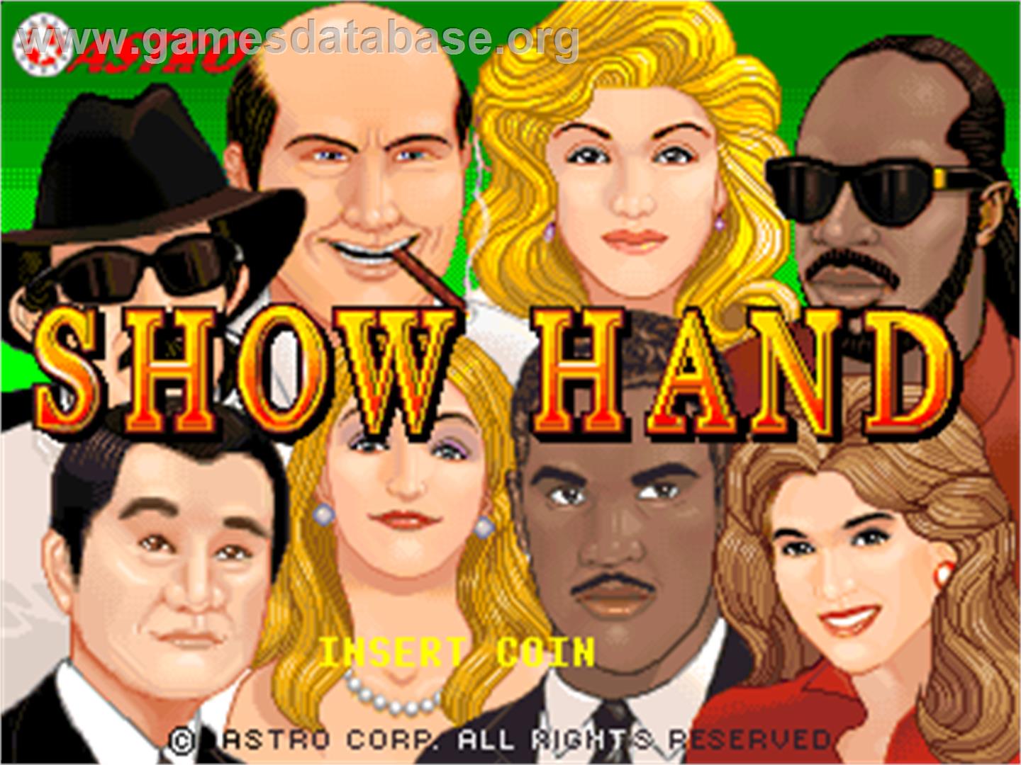 Show Hand - Arcade - Artwork - Title Screen