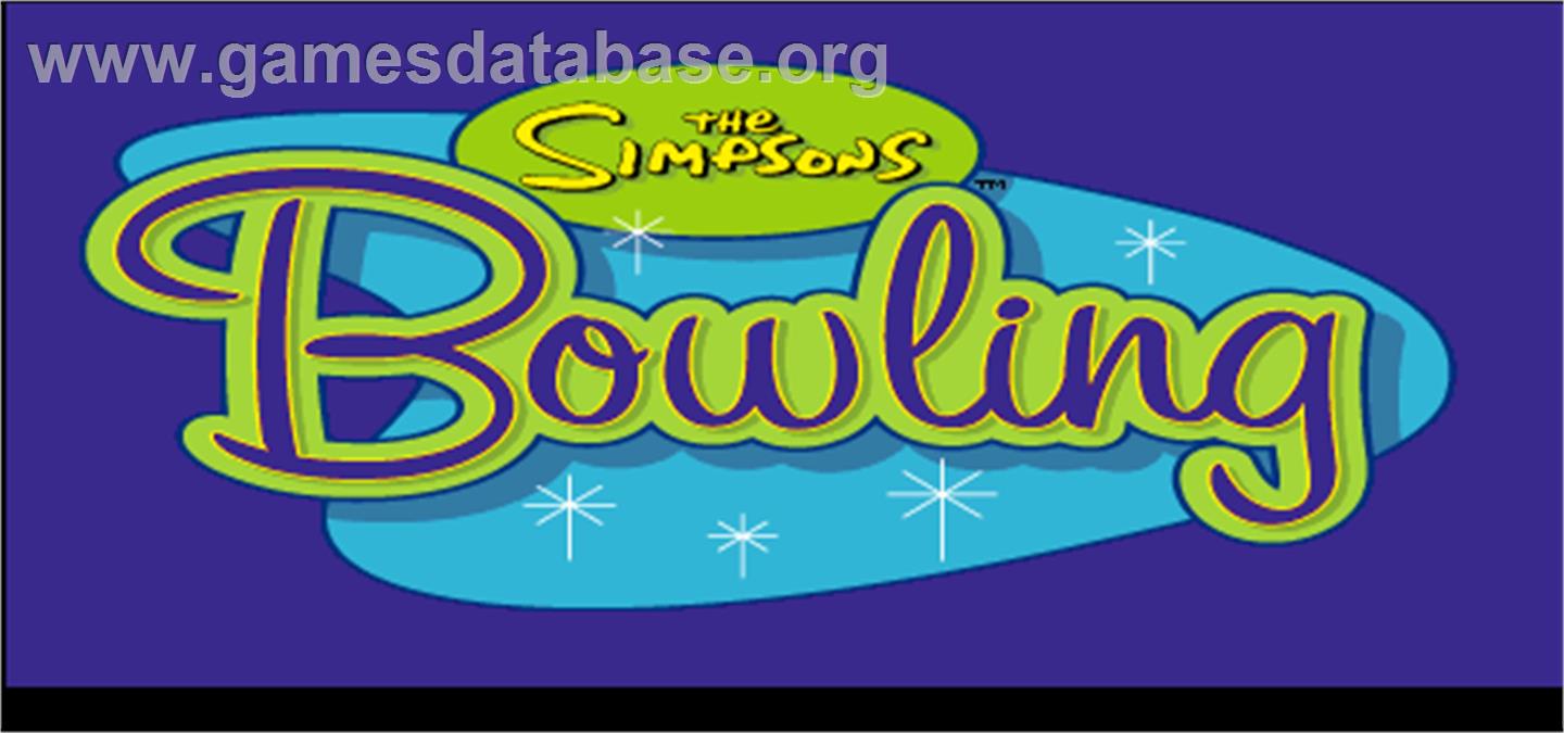 Simpsons Bowling - Arcade - Artwork - Title Screen
