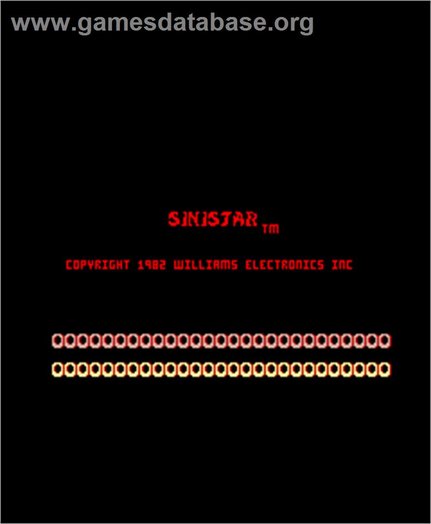 Sinistar - Arcade - Artwork - Title Screen