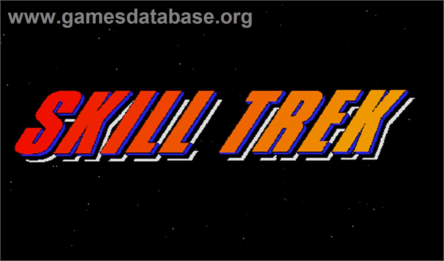Skill Trek - Arcade - Artwork - Title Screen