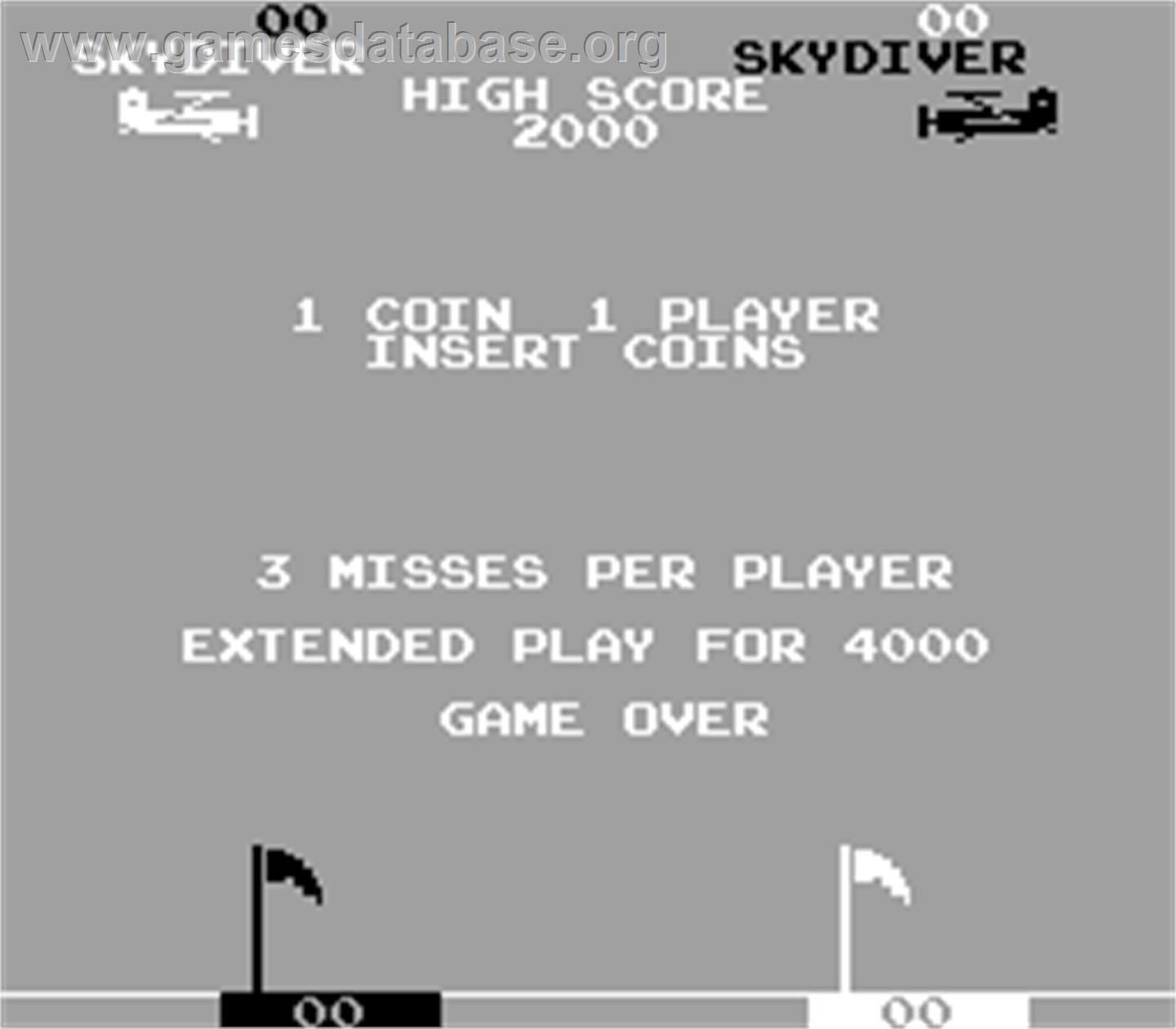 Sky Diver - Arcade - Artwork - Title Screen