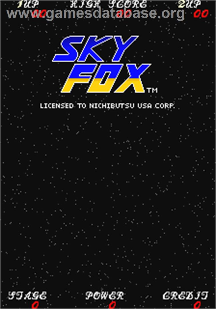 Sky Fox - Arcade - Artwork - Title Screen