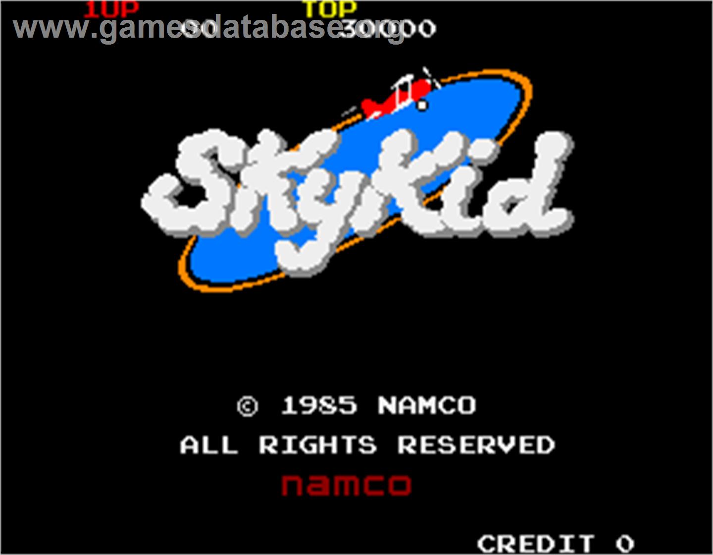 Sky Kid - Arcade - Artwork - Title Screen