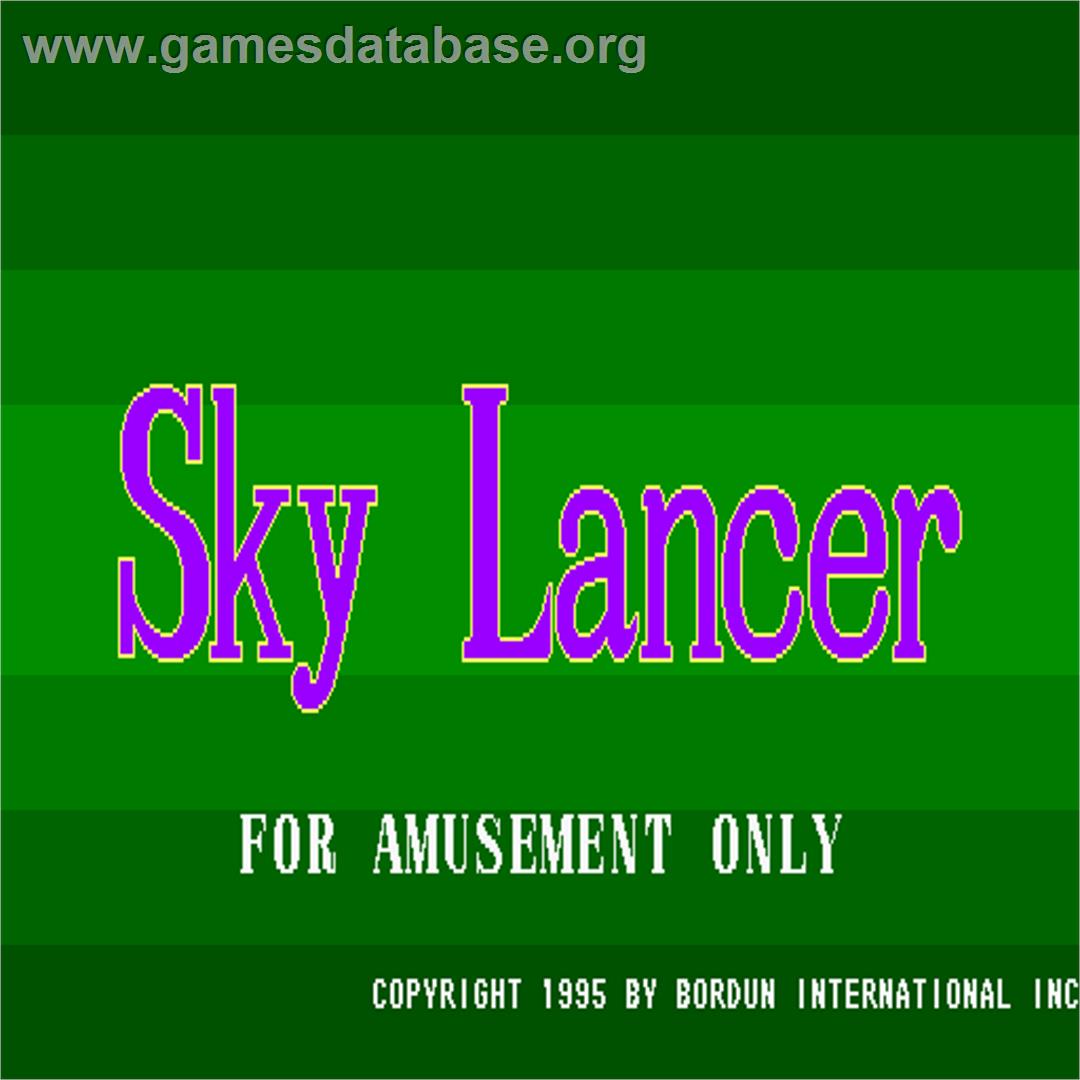 Sky Lancer - Arcade - Artwork - Title Screen