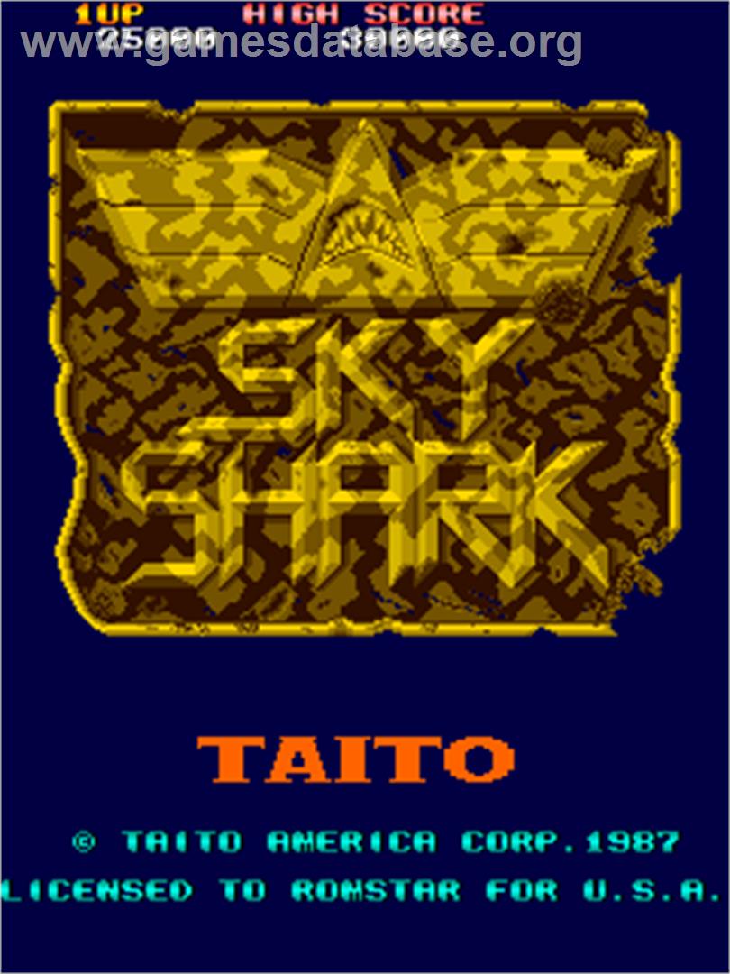 Sky Shark - Arcade - Artwork - Title Screen