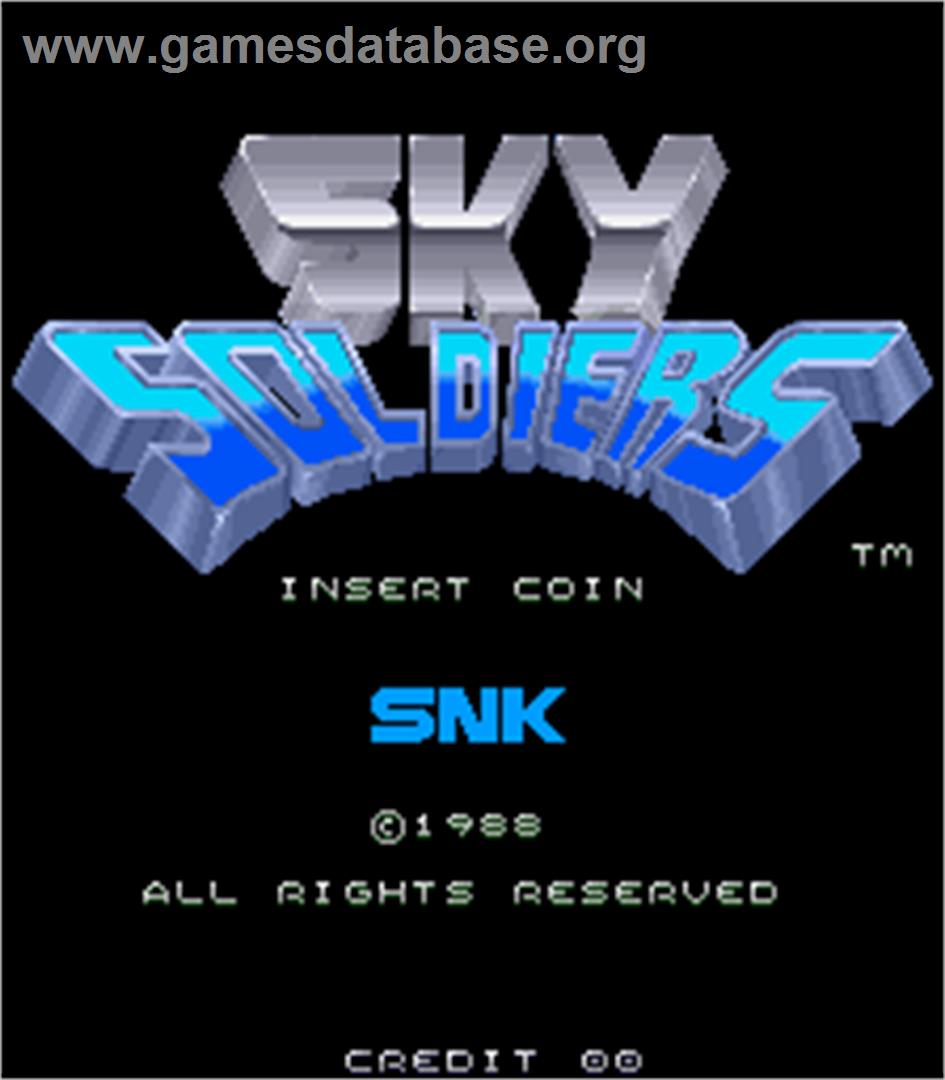 Sky Soldiers - Arcade - Artwork - Title Screen