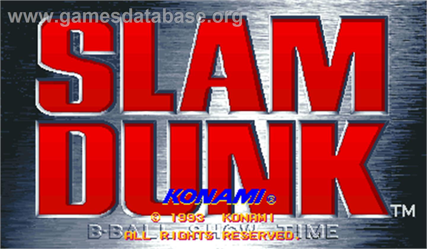 Slam Dunk - Arcade - Artwork - Title Screen