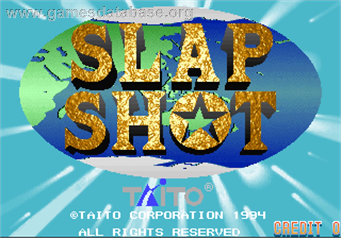 Slap Shot - Arcade - Artwork - Title Screen