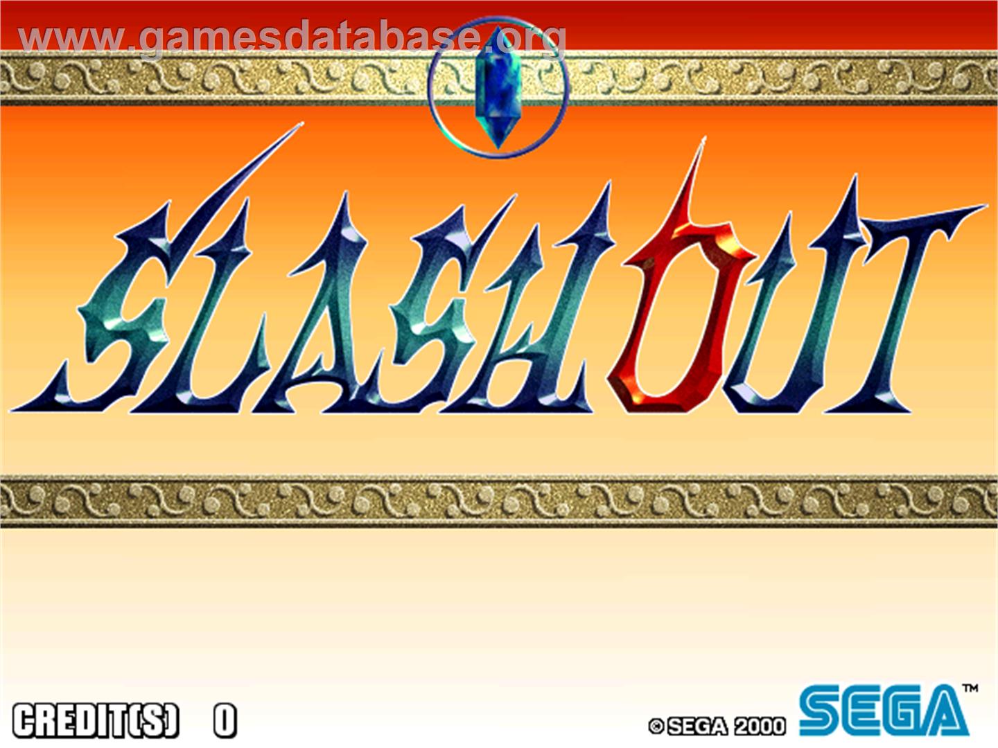 Slashout - Arcade - Artwork - Title Screen
