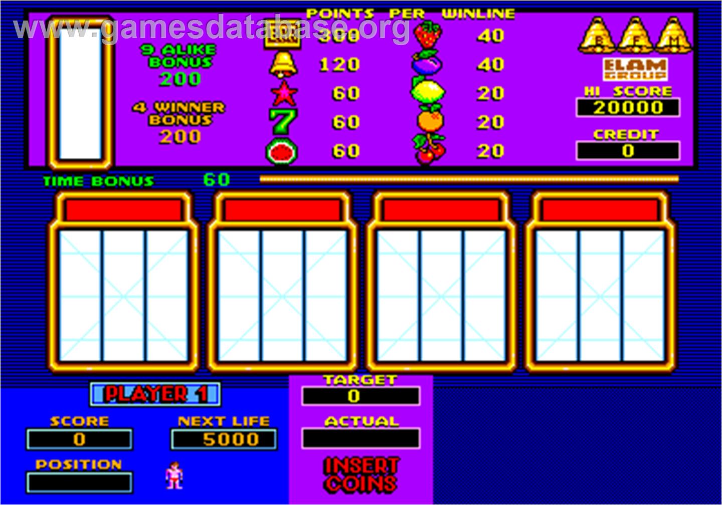Slots - Arcade - Artwork - Title Screen