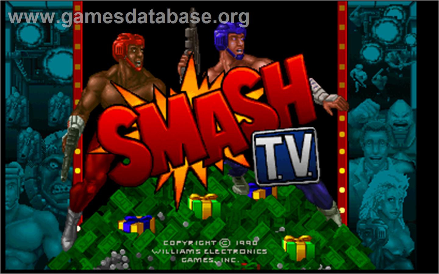 Smash T.V. - Arcade - Artwork - Title Screen