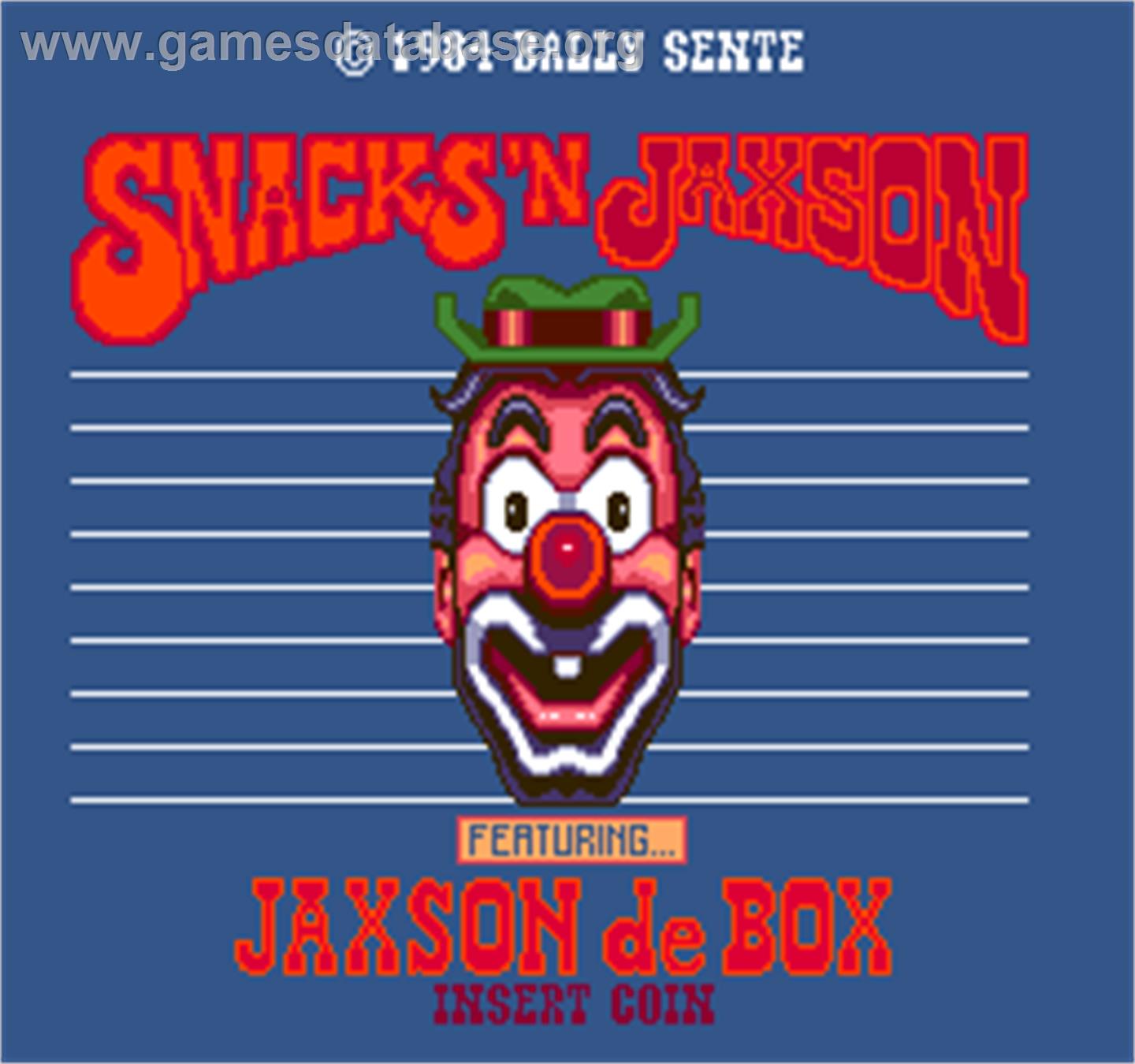 Snacks'n Jaxson - Arcade - Artwork - Title Screen