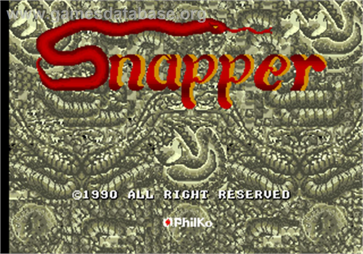 Snapper - Arcade - Artwork - Title Screen