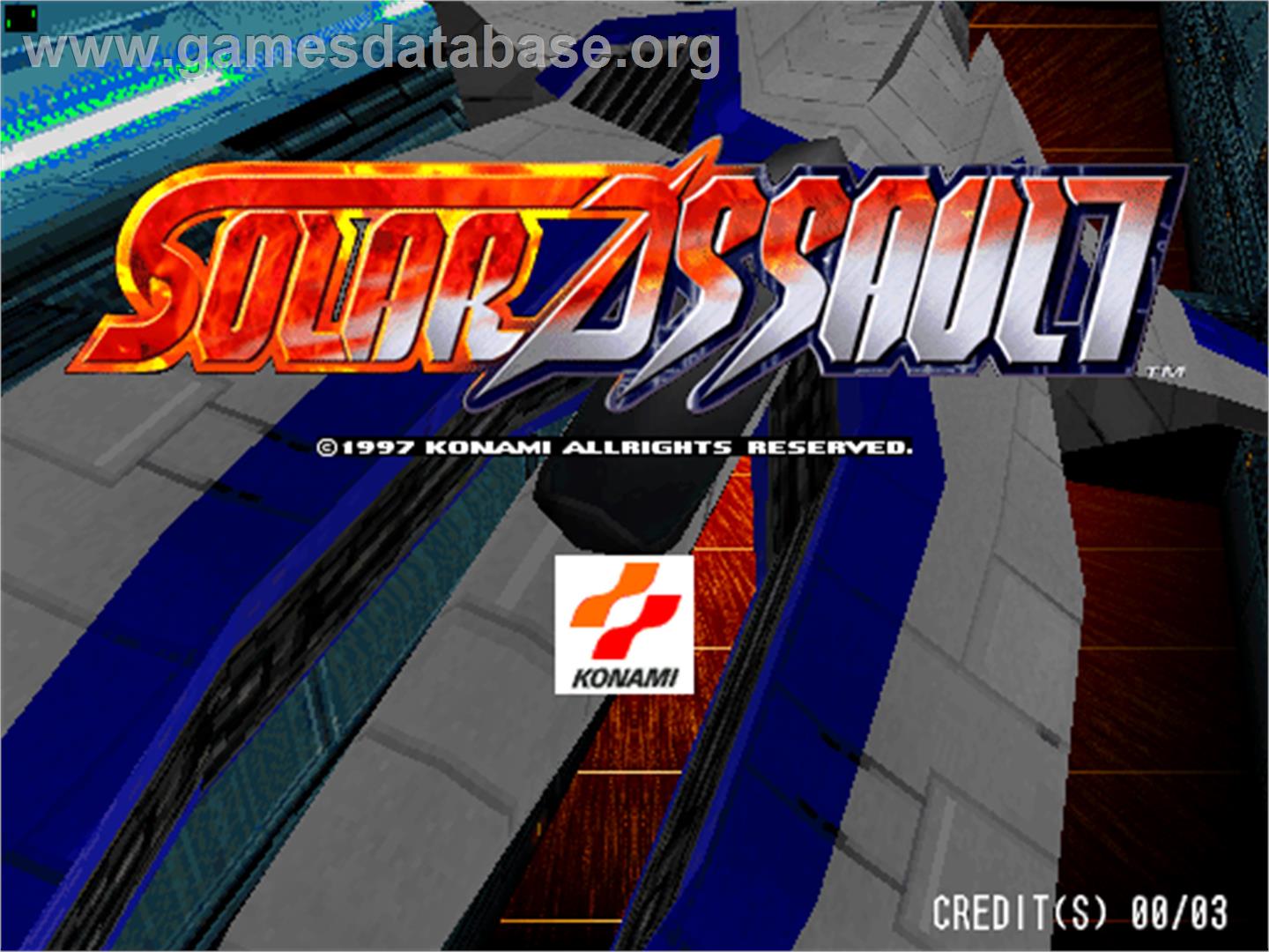 Solar Assault - Arcade - Artwork - Title Screen
