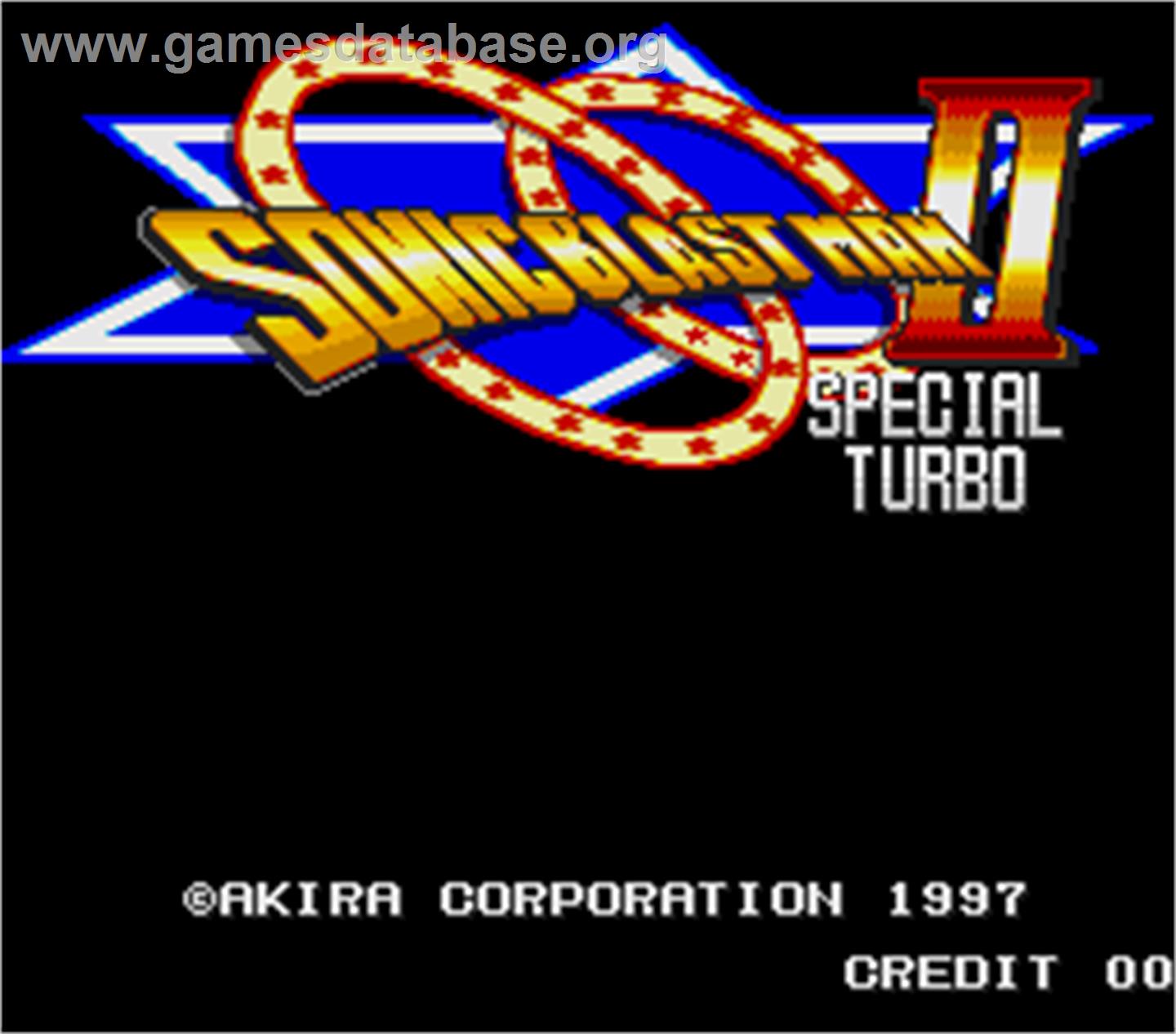 Sonic Blast Man 2 Special Turbo - Arcade - Artwork - Title Screen
