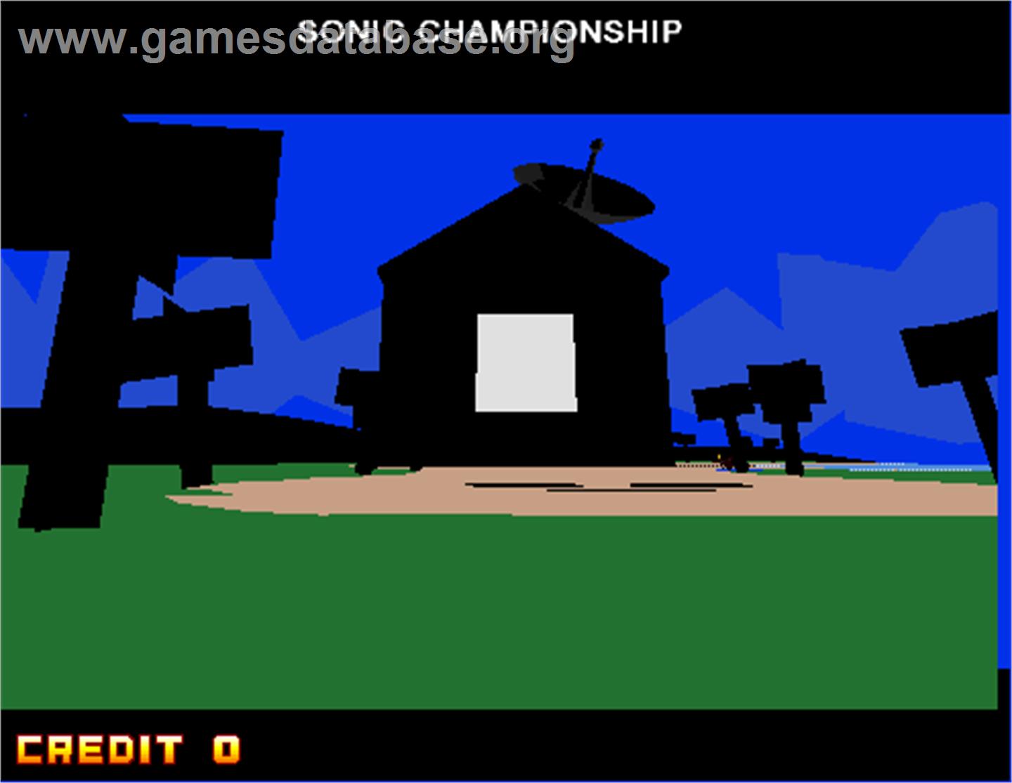 Sonic Championship - Arcade - Artwork - Title Screen