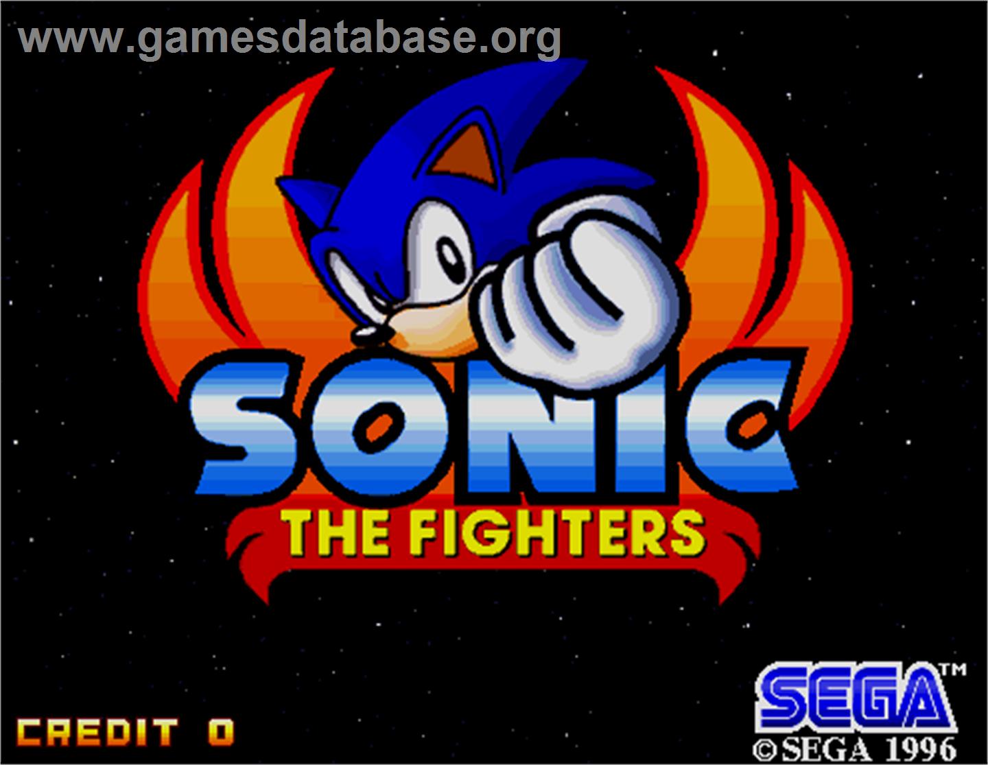 Sonic The Fighters - Arcade - Artwork - Title Screen