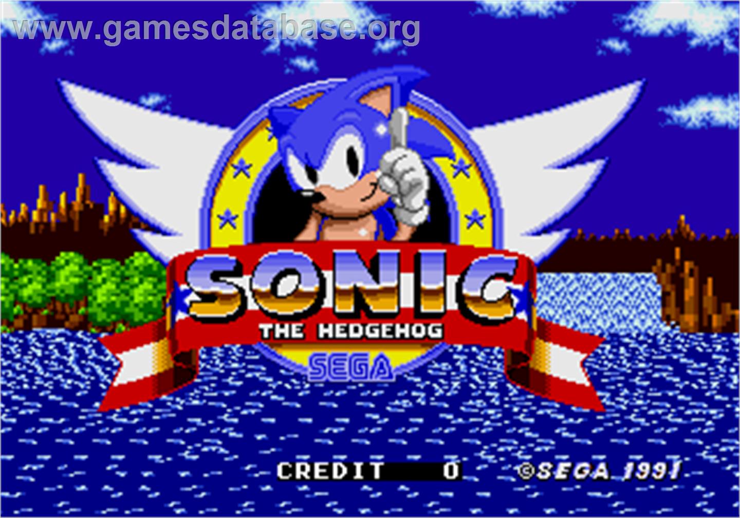 Sonic The Hedgehog - Arcade - Artwork - Title Screen