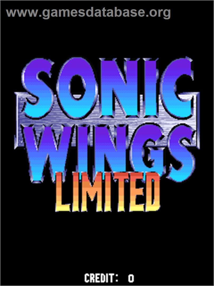 Sonic Wings Limited - Arcade - Artwork - Title Screen