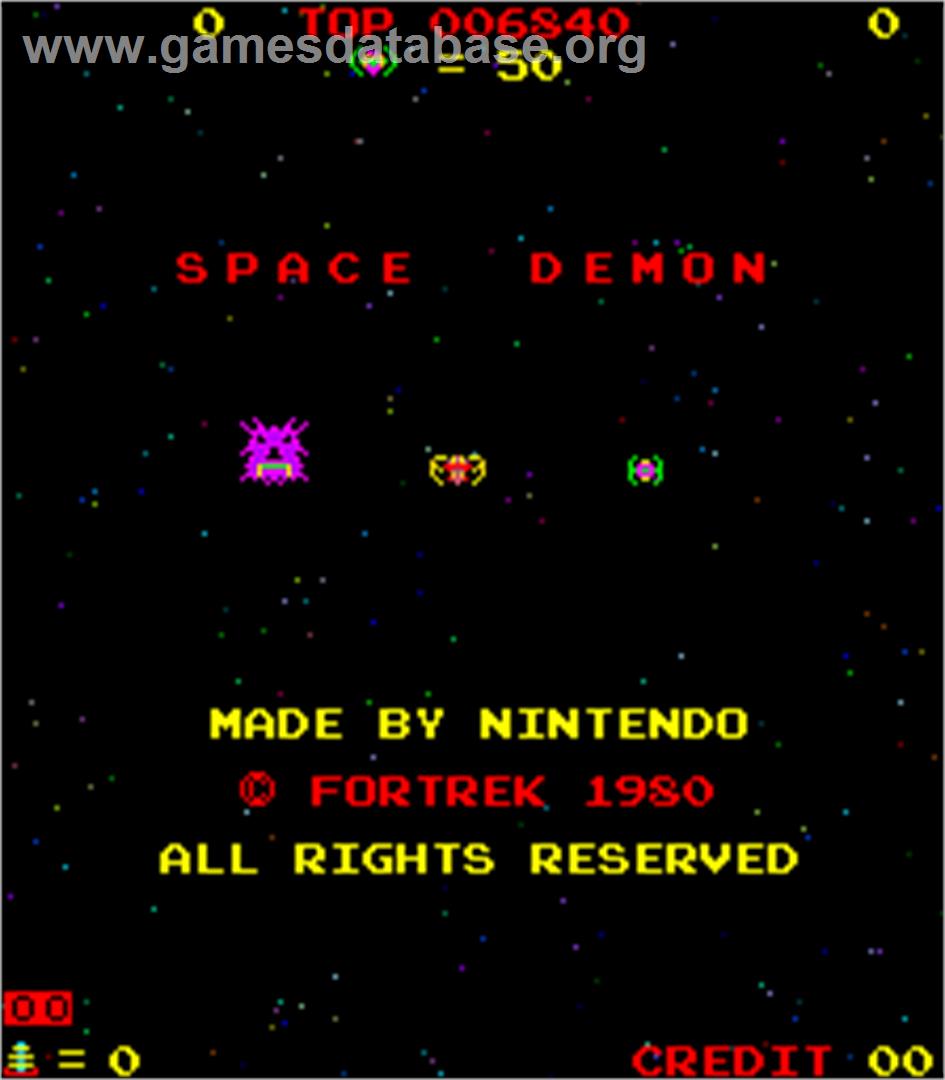 Space Demon - Arcade - Artwork - Title Screen