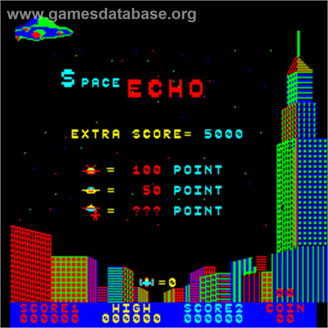 Space Echo - Arcade - Artwork - Title Screen