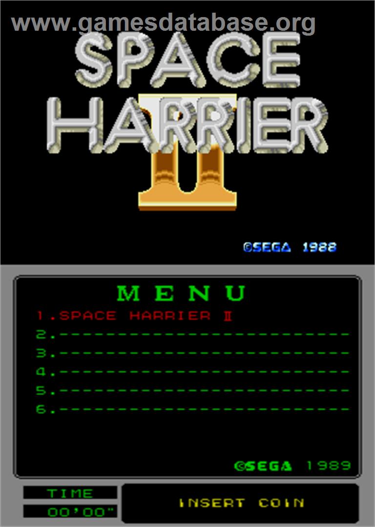 Space Harrier II - Arcade - Artwork - Title Screen