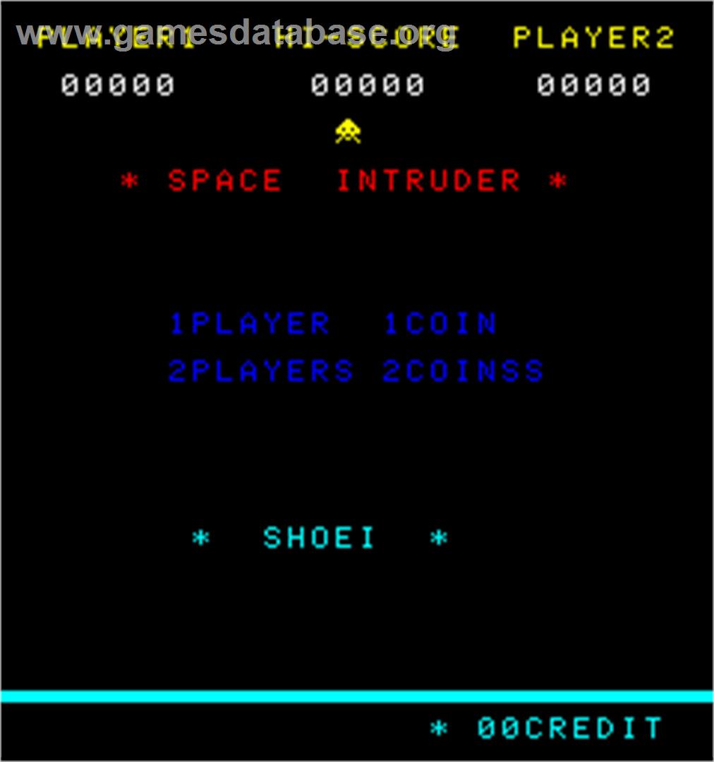 Space Intruder - Arcade - Artwork - Title Screen