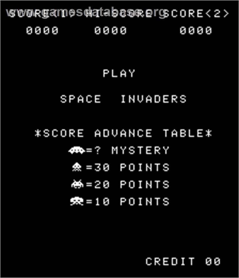 Space Invaders / Space Invaders M - Arcade - Artwork - Title Screen