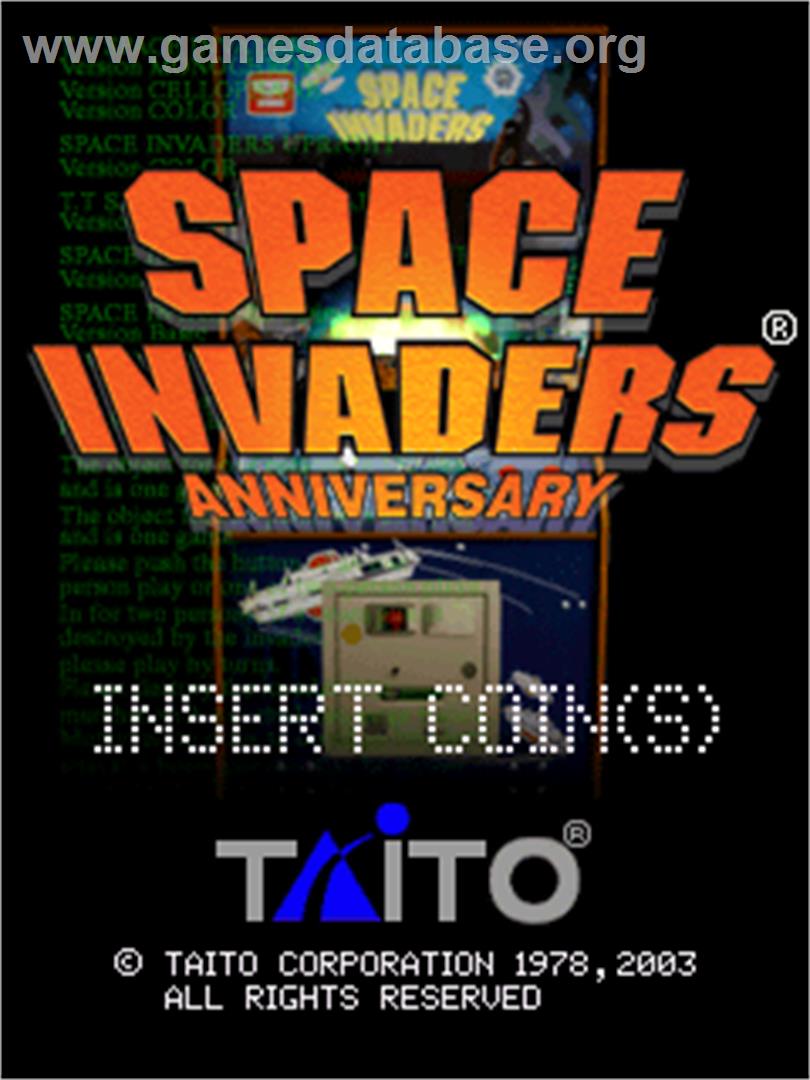 Space Invaders Anniversary - Arcade - Artwork - Title Screen