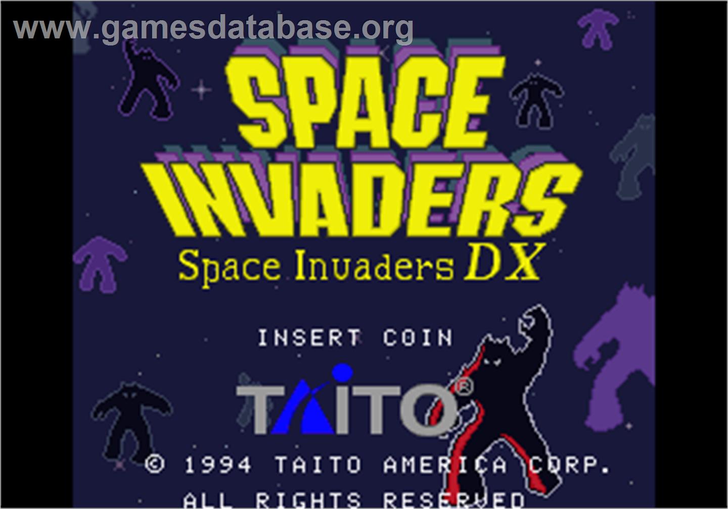 Space Invaders DX - Arcade - Artwork - Title Screen