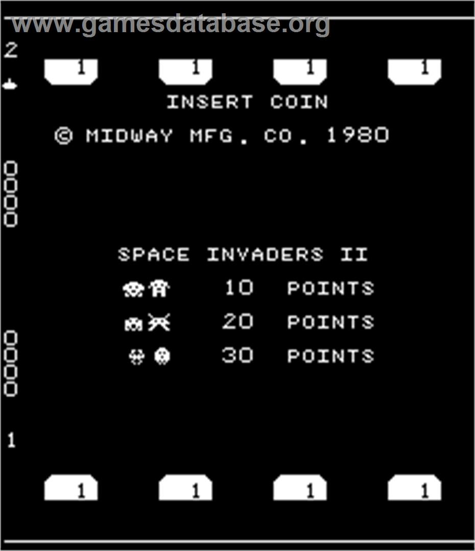 Space Invaders II - Arcade - Artwork - Title Screen
