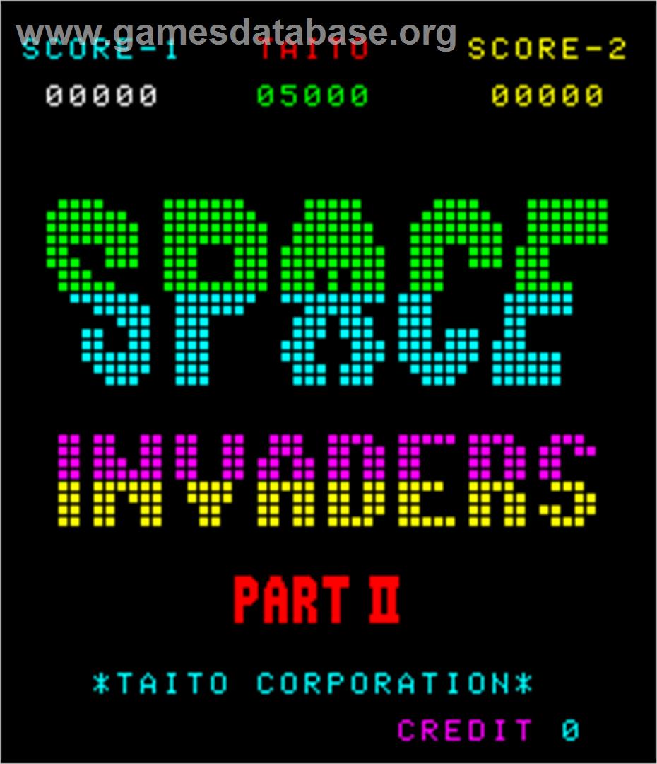 Space Invaders Part II - Arcade - Artwork - Title Screen