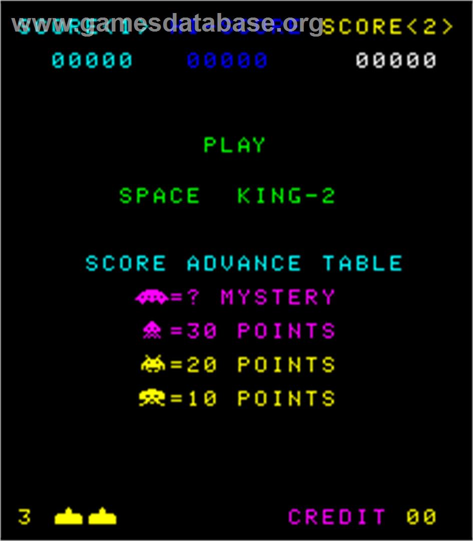 Space King 2 - Arcade - Artwork - Title Screen