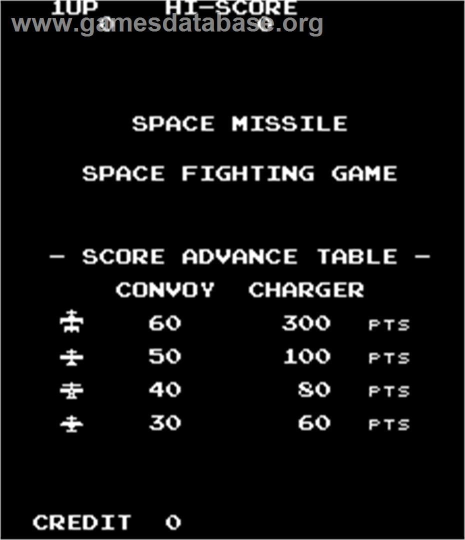 Space Missile - Space Fighting Game - Arcade - Artwork - Title Screen