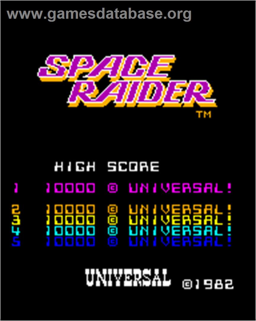 Space Raider - Arcade - Artwork - Title Screen