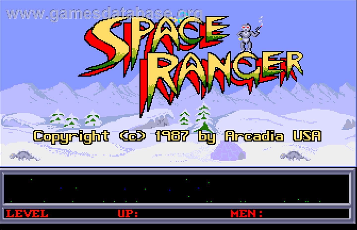 Space Ranger - Arcade - Artwork - Title Screen