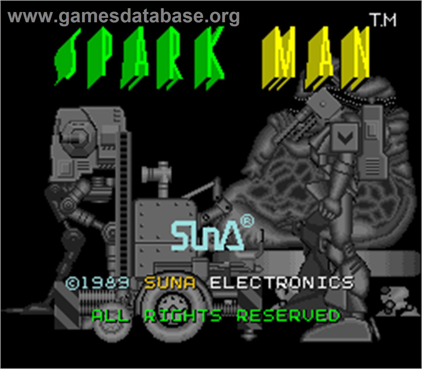Spark Man - Arcade - Artwork - Title Screen
