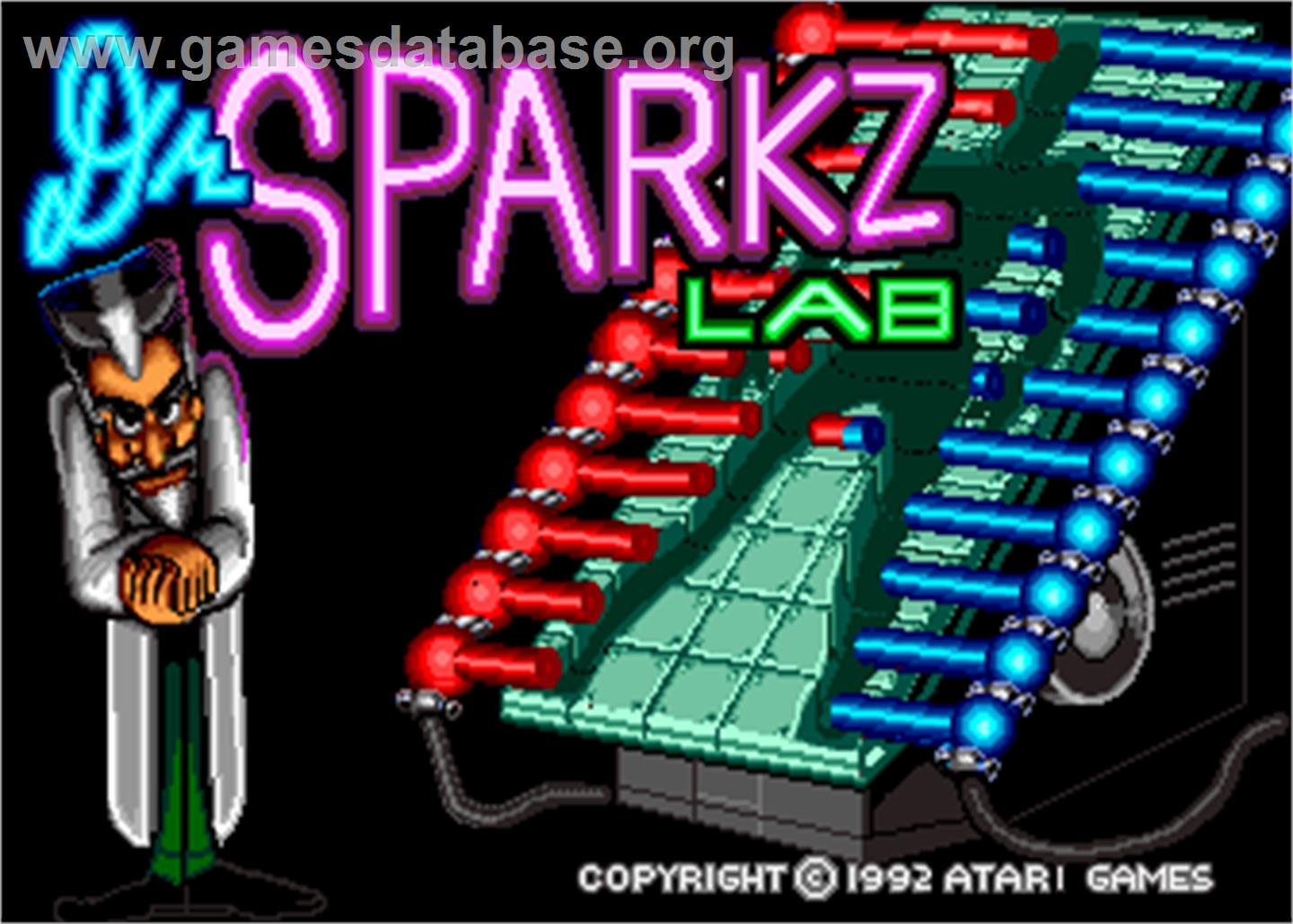 Sparkz - Arcade - Artwork - Title Screen