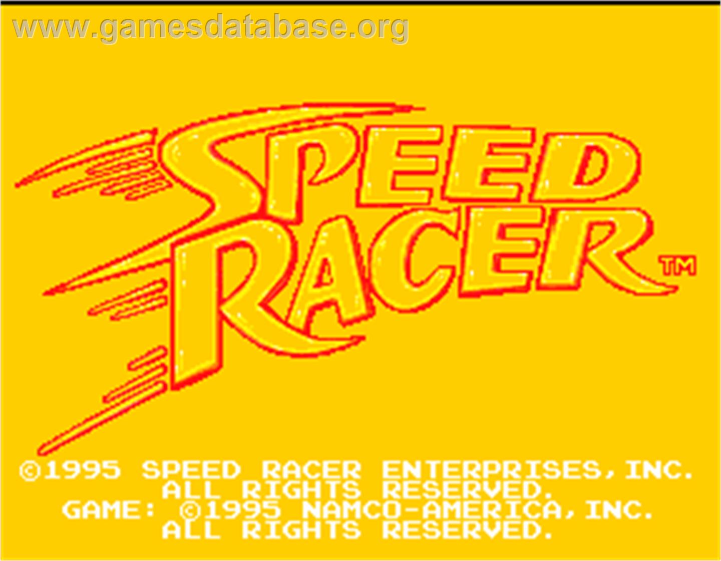 Speed Racer - Arcade - Artwork - Title Screen