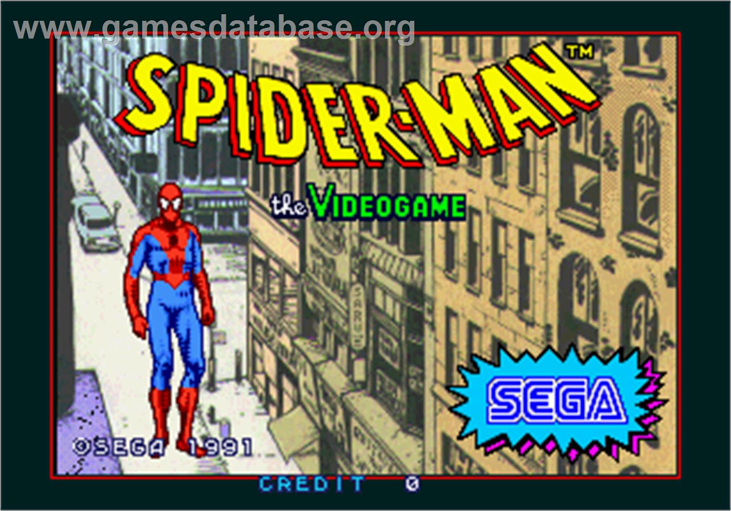 Spider-Man: The Videogame - Arcade - Artwork - Title Screen